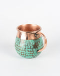 Taza de Cobre - Turquesa Punteado