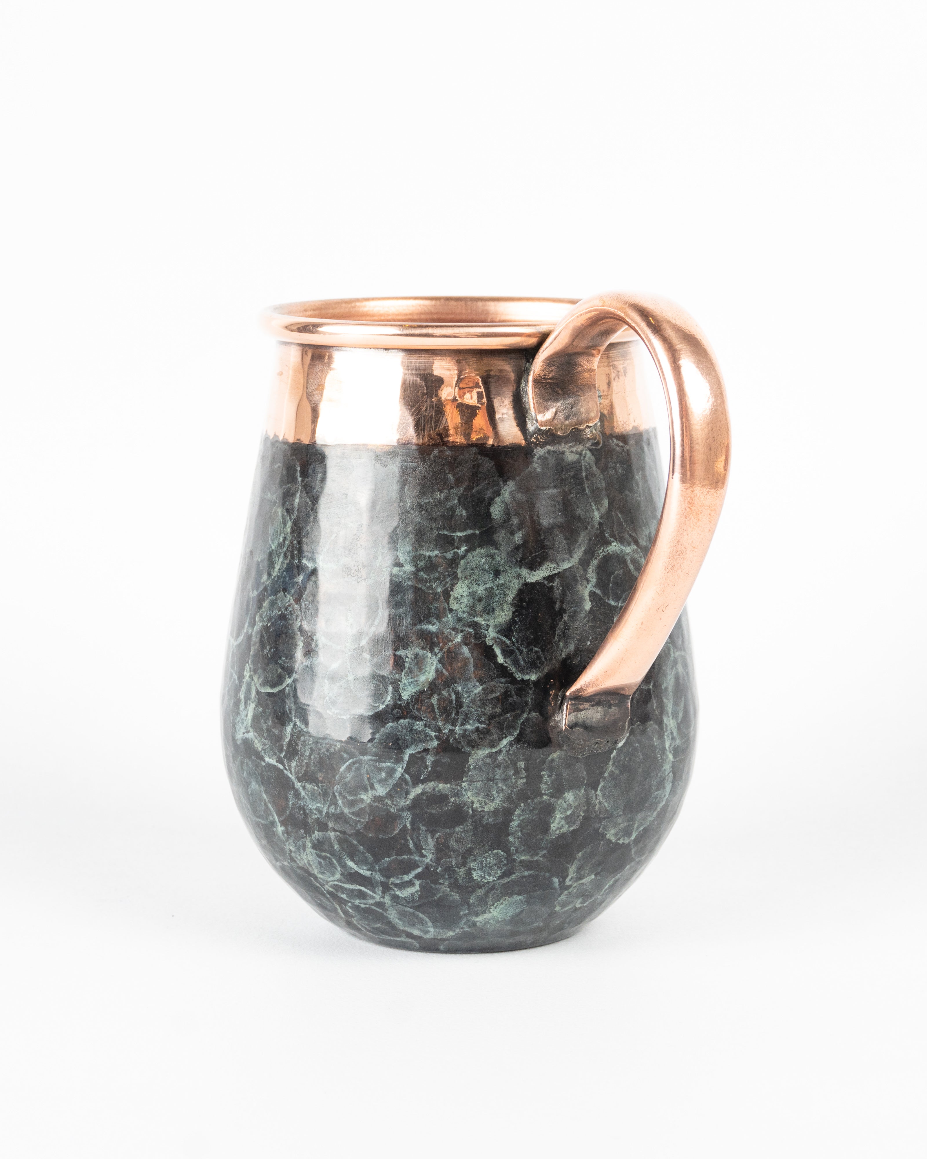 Taza de Cobre - Negro Verde Oxidado