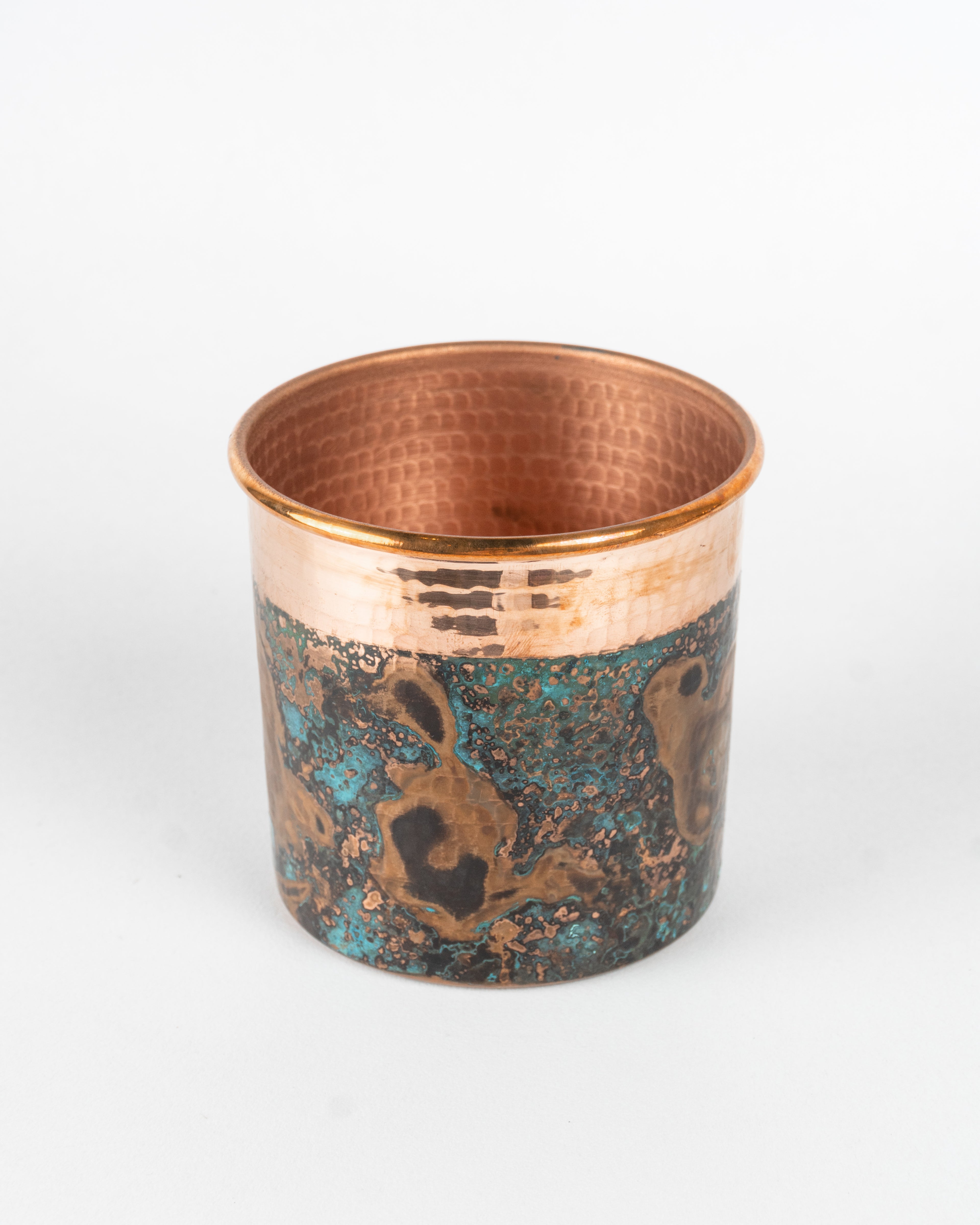 Taza de Cobre - Rojo Morado Marmoleado