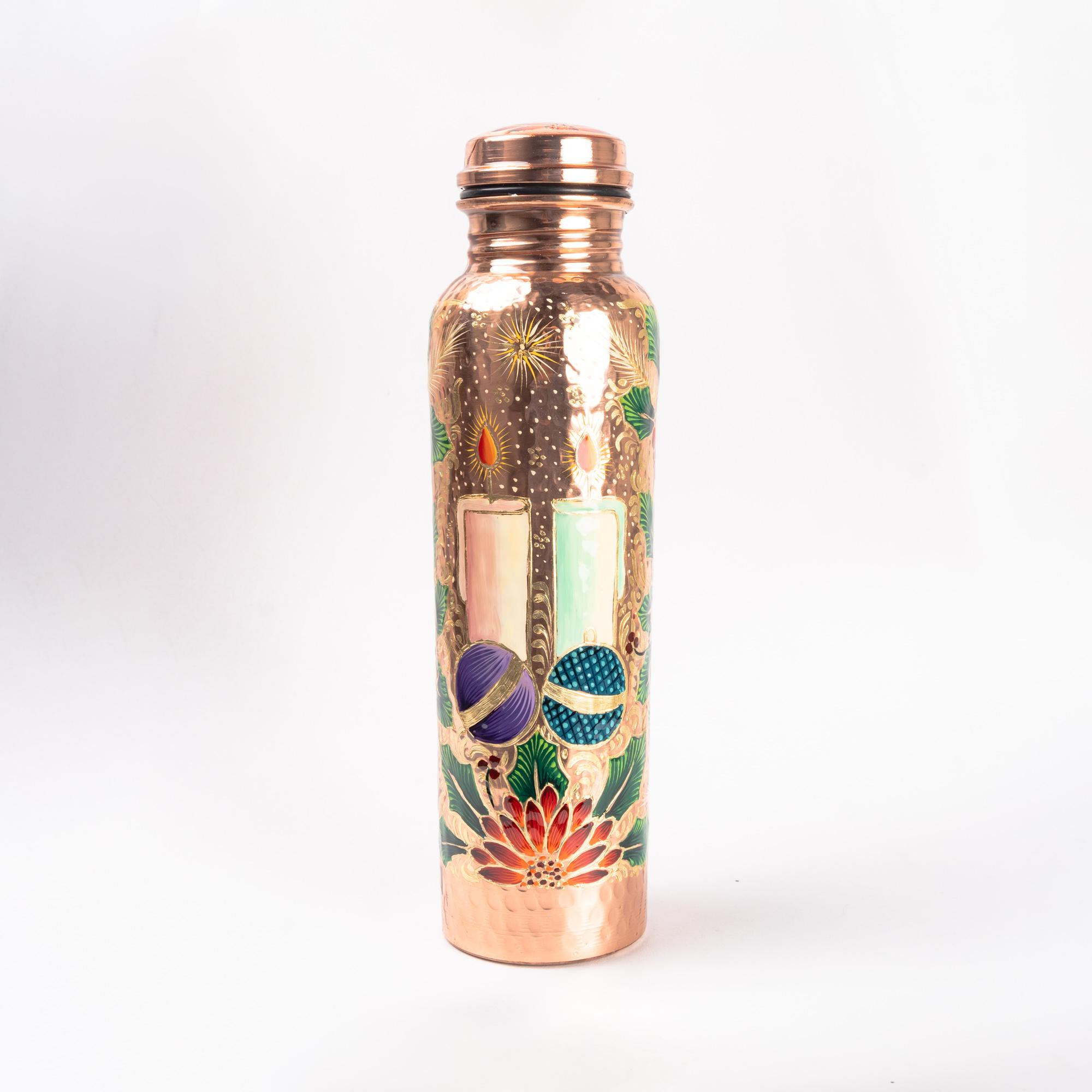 Botella para Agua - Decorado Navideño